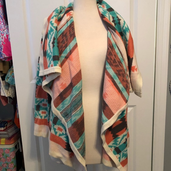 boutique Sweaters - Colorful Aztec cardigan sweater NWOT